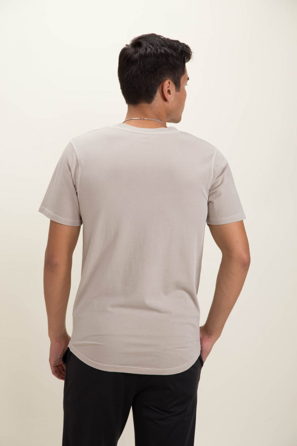 Men Pima Cotton Breathable Hem Tee