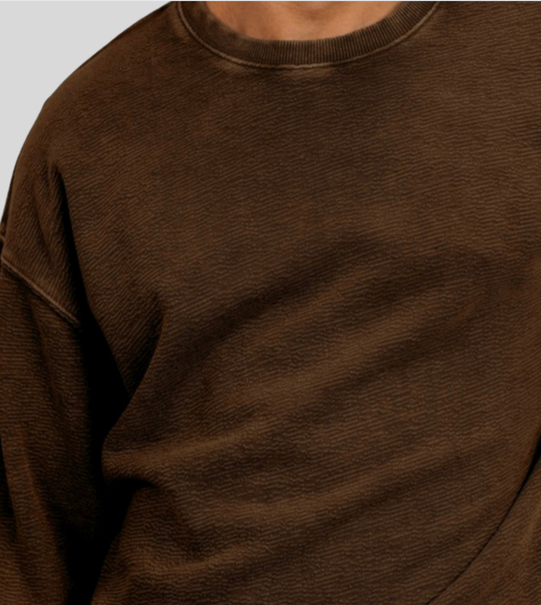 Jacquard Pullover (mineral wash cotton)