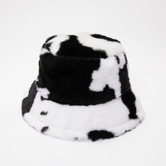Cow print hat